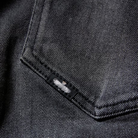 【VIRGOwearworks】 デニムパンツ "女神織denimes x VIRGOwearworks DAMAGE DENIM" / BLACK