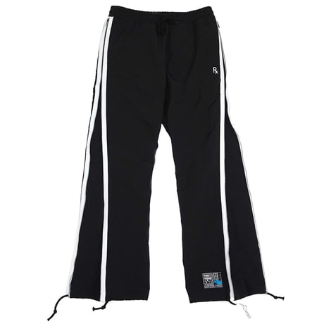 【SLEEPING TABLET】パンツ "CRIME [ FLEECE LINING SIDE ZIP PANTS ]" / BLACK-WHITE