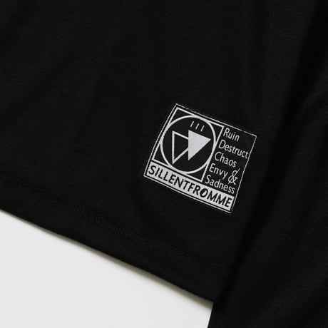 【SILLENT】カットソー "EVIDENCE -Plain Cutsew-" / BLACK