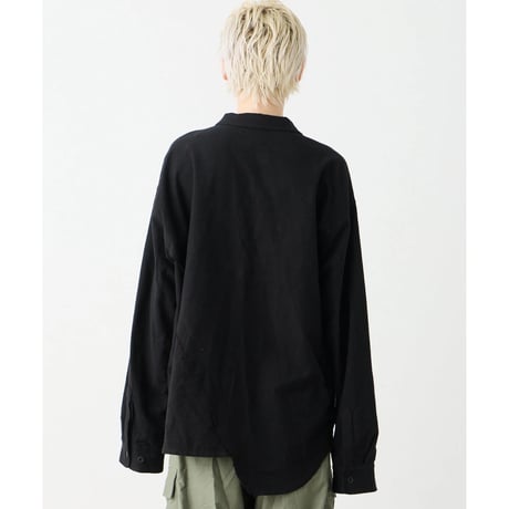 【VIRGOwearworks】ネルシャツ "ASURA CUT NEL SHIRTS" / BLACK