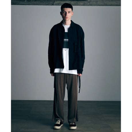 【VIRGOwearworks】ジャケット "Wide and loose shirts jacket" / BLACK