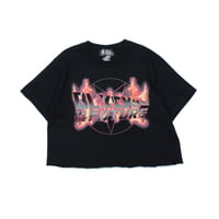 【BLXCK TOKYO】　Tシャツ "[CROP] BLXCK TO THE FUTER TEE" / BLACK