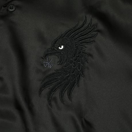 【VIRGOwearworks】 ボーリングシャツ "LUXE BOWLING SATIN SHIRT" / BLACK
