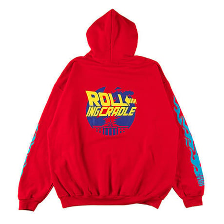 【ROLLING CRADLE】パーカ "TIME TRAVEL HOODIE" / RED