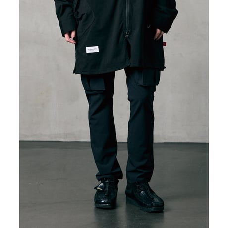 【VIRGOwearworks】 カーゴパンツ "SLIM MILITARY STRETCH CARGO" / BLACK
