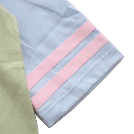 SWEET FOOTBALL TOP / GREEN-BLUE