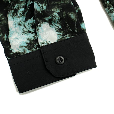 【USED】 VIRGOwearworks "Ebony flowers Shirt" / GREEN Size4(XL)