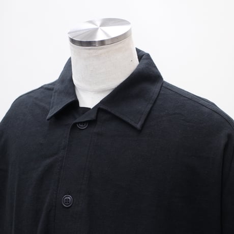【VIRGOwearworks】ジャケット "Wide and loose shirts jacket" / BLACK