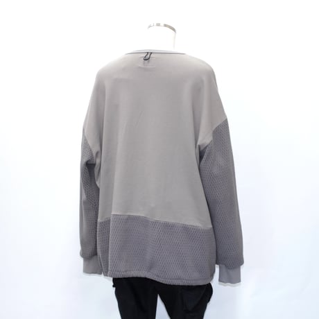 【VIRGOwearworks】スウェット "NEBULA HYBRID CREW SWT" / CHARCOAL