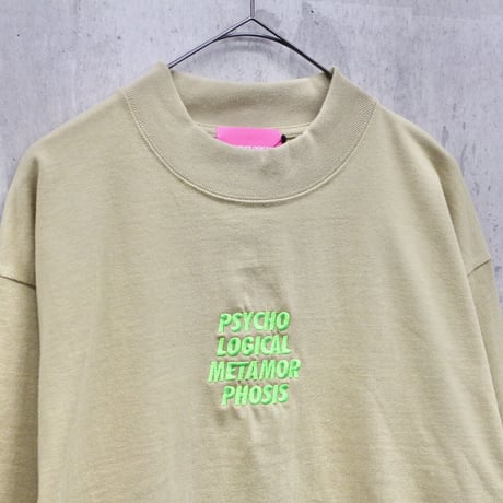 【PLMP】ロンT "MOCK NECK HEAVY TEE" / BEIGE