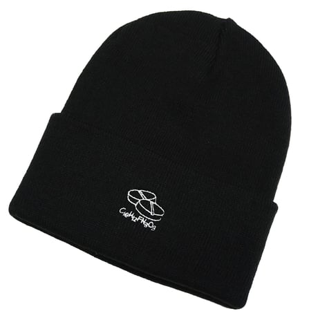 【SLEEPING TABLET】ニットキャップ "DOODLE [ BEANIE ]" / BLACK