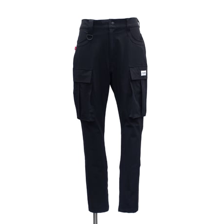 【VIRGOwearworks】 カーゴパンツ "SLIM MILITARY STRETCH CARGO" / BLACK