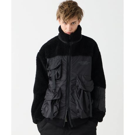 【VIRGOwearworks】ボアジャケット "BOA MIRAGE JACKET" / BLACK