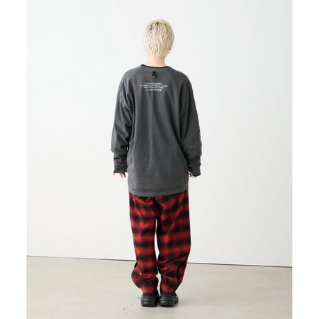 【VIRGOwearworks】ロンT "FUZZ BURNOUT L/S" / BLACK