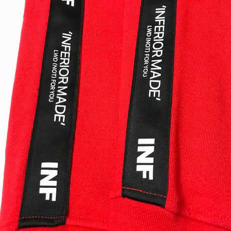 LILWHITEDOT スウェットパンツ TWISTED- SWEAT PANTS / RED