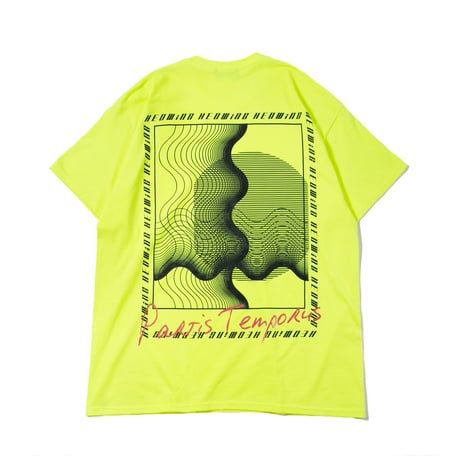 【HEDWiNG】"Geometric Wave T-shirt" / LIME