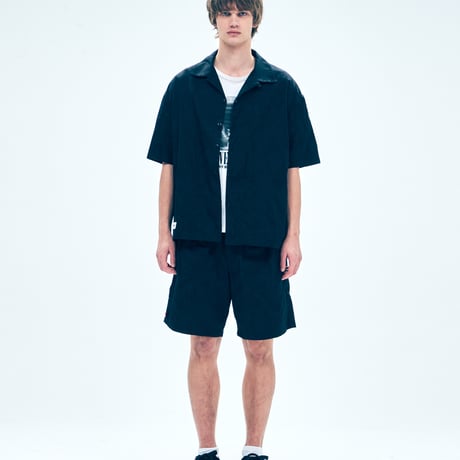 【VIRGOwearworks】ショーツ "Shadow hawaiian shorts" / BLACK