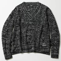 【SILLENT】セーター "VEIN -Cable Knit Sweater-" / MIXED