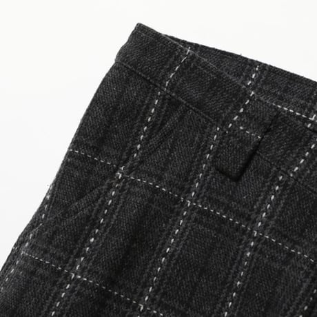 【SILLENT FROM ME】スラックス "KNOWLEDGE -Wool Slacks-" / BLACK