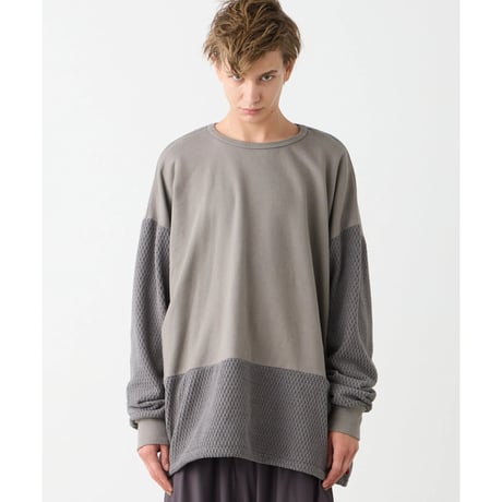 【VIRGOwearworks】スウェット "NEBULA HYBRID CREW SWT" / CHARCOAL