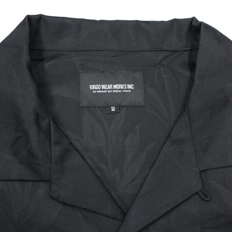 【VIRGOwearworks】シャツ "Shadow hawaiian shirts" / BLACK