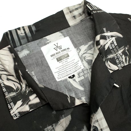 【USED】 VIRGOwearworks "Photogenic shirts" / BLACK SIZE4(XL)