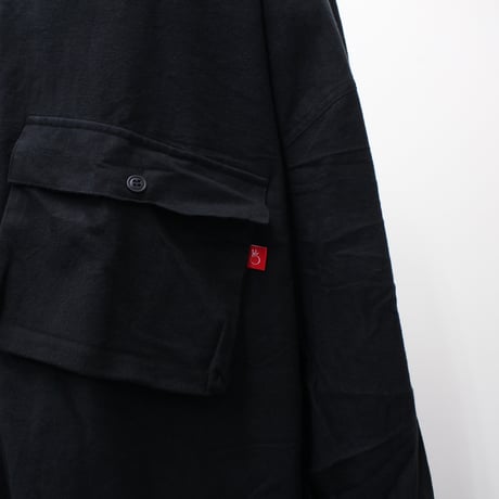 【VIRGOwearworks】ジャケット "Wide and loose shirts jacket" / BLACK
