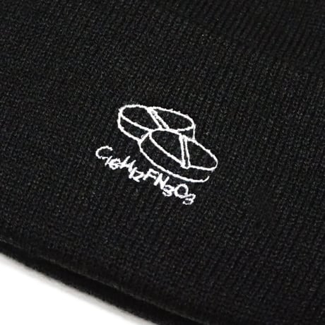 【SLEEPING TABLET】ニットキャップ "DOODLE [ BEANIE ]" / BLACK