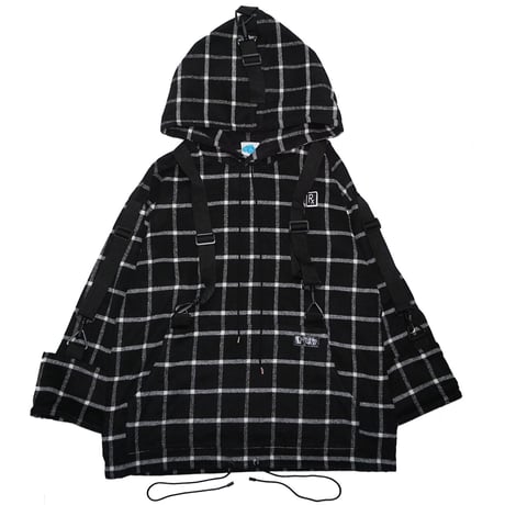 【SLEEPING TABLET】 "WOOLY [ SUSPEND ANORAK ]" / BLACK