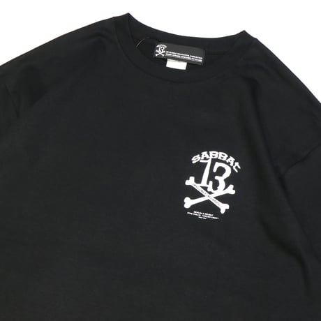 【SABBAT13】 Tシャツ "13X-BONE T" / BLACK
