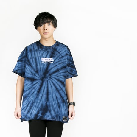 【HEDWiNG】“Pierre” Tie-dye T-shirt" / NAVY