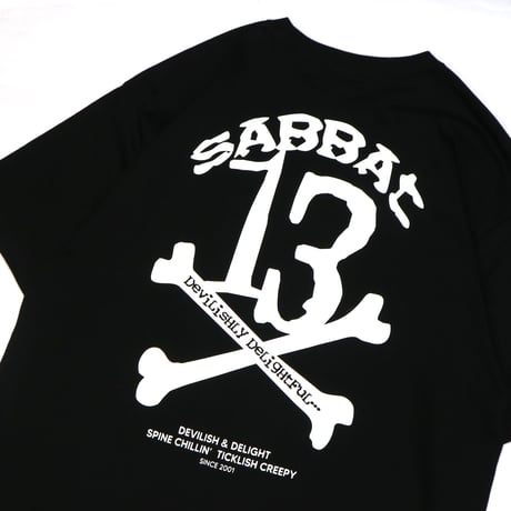 【SABBAT13】 Tシャツ "13X-BONE T" / BLACK