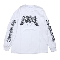 ONION ROCK FESTIVAL × STREET ARTS "HOTSQUALL" LOGO LONGSLEEVE T-SHIRT / WHITE