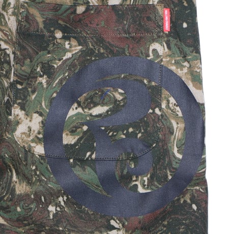 ROLLING CRADLE クロップドパンツ MARBLE WIDE CROPPED PANTS / CAMO