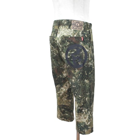 ROLLING CRADLE クロップドパンツ MARBLE WIDE CROPPED PANTS / CAMO