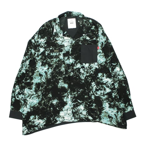 【USED】 VIRGOwearworks "Ebony flowers Shirt" / GREEN Size4(XL)