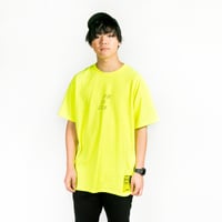 【HEDWiNG】"Geometric Wave T-shirt" / LIME