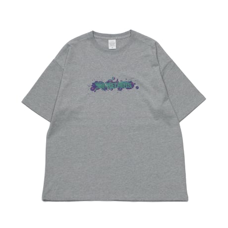 "STREET ARTS STICKER LOGO BIG T-Shirt" / GRAY