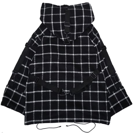 【SLEEPING TABLET】 "WOOLY [ SUSPEND ANORAK ]" / BLACK