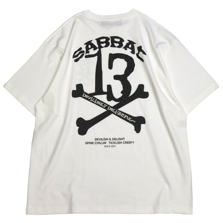 【SABBAT13】 Tシャツ "13X-BONE T" / WHITE