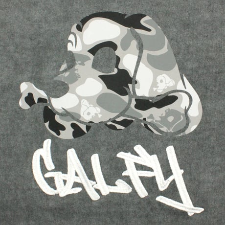 【GALFY】Tシャツ "ガルフィーカモボックスロゴ Tee" / BLACK
