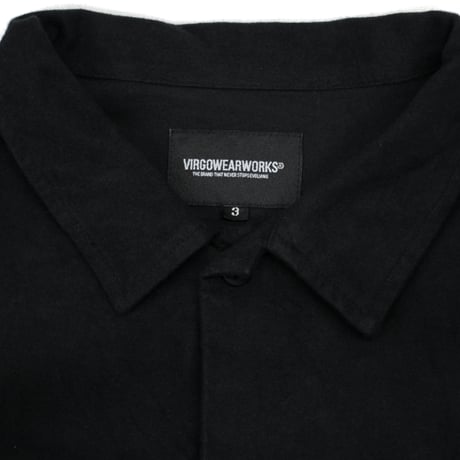【VIRGOwearworks】ネルシャツ "ASURA CUT NEL SHIRTS" / BLACK