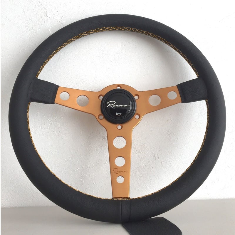 RENOWN ステアリング モナコ Pレザー 350㎜ シルバー モナコ シルバー | Renown Japan