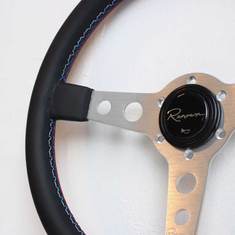 RENOWN ステアリング モナコ Pレザー 350㎜ シルバー モナコ シルバー | Renown Japan