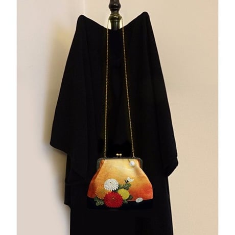 🌟2WAY Epocheエポシェ【Misty moon 】本体内ポケット＋Pポーチ付オリジナルプリント&ハンドメイド / 少数販売品