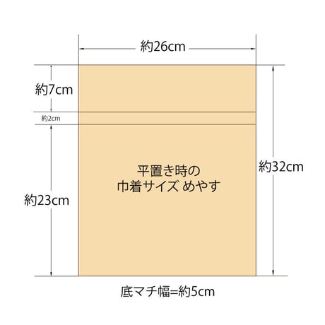 ★2WAY KINCHAKU【Blue Cells】本体内ポケット＋ Pポーチ付 オリジナルプリント ＆ハンドメイド少数販売品