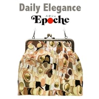 🌟2WAY Epocheエポシェ【Gold Marble】本体内ポケット＋ Pポーチ付 オリジナルプリント ＆ハンドメイド少数販売品