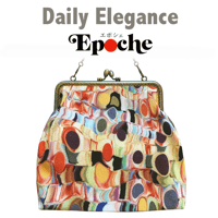 🌟2WAY Epocheエポシェ【マーブル A】本体内ポケット＋Pポーチ付 オリジナルプリント&ハンドメイド 少数販売品