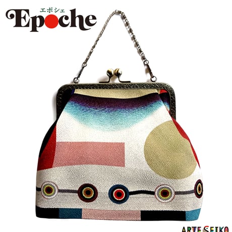 🌟2WAY Epocheエポシェ【ハーモニー】本体内ポケット＋Pポーチ付オリジナルプリント&ハンドメイド 少数販売品