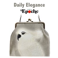 🌟2WAY Epocheエポシェ【Parrot】本体内ポケット＋Pポーチ付オリジナルプリント&ハンドメイド少数販売品